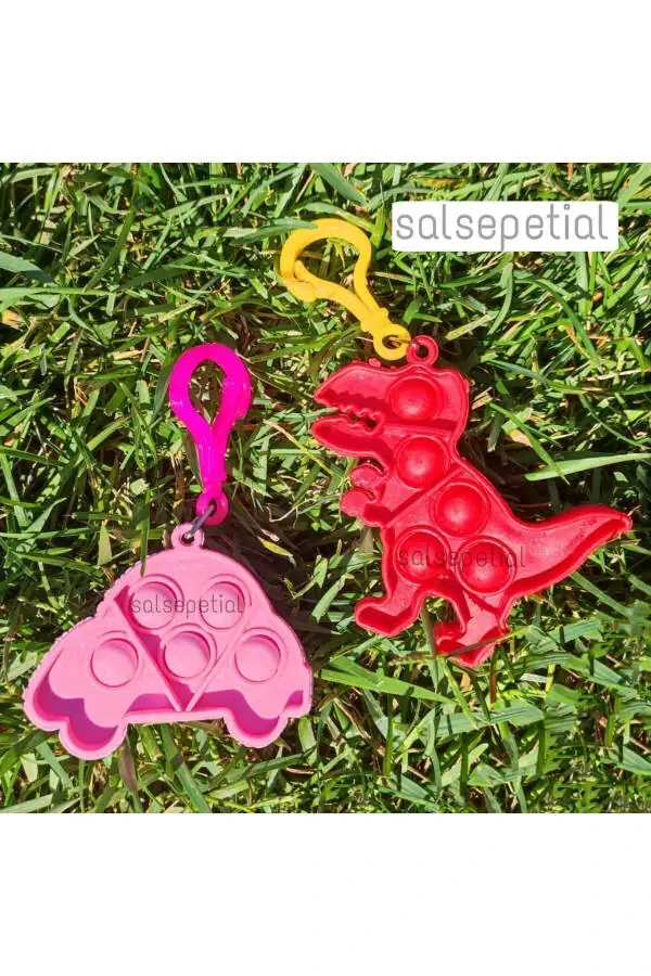 10 Pack Popit Keychain 10pcs Gift Popit Keychain Birthday Graduation Gift 10 Pack - 5