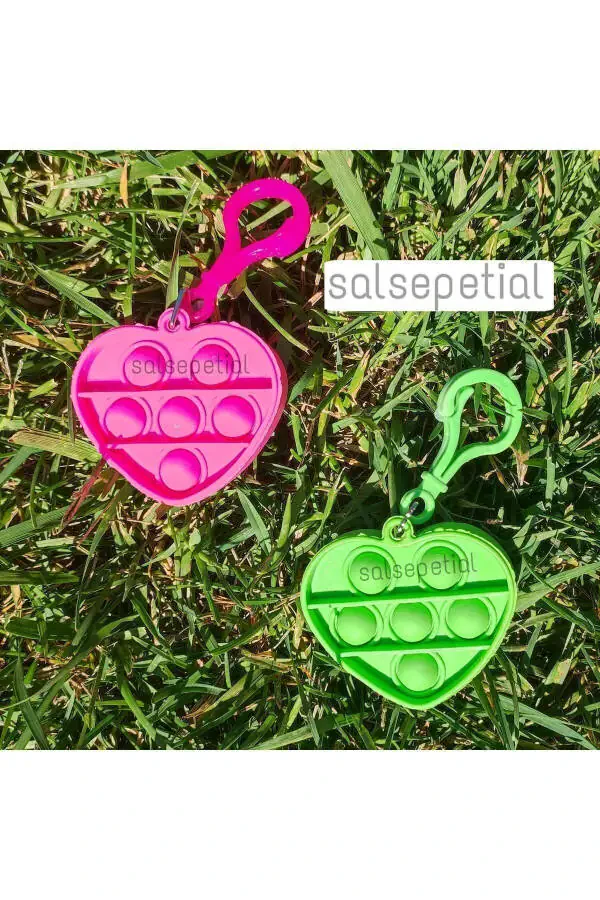 10 Pack Popit Keychain 10pcs Gift Popit Keychain Birthday Graduation Gift 10 Pack - 7