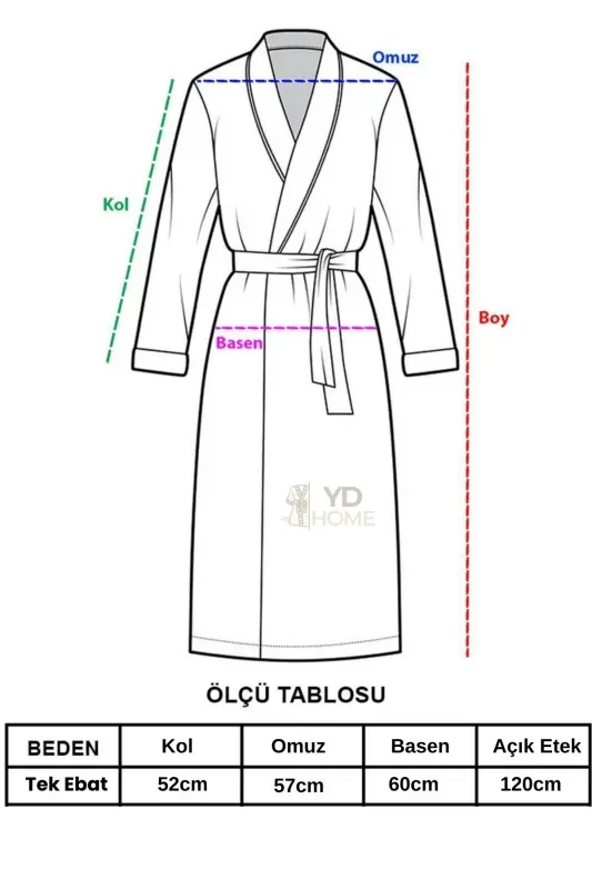 10 Parça Aile Seti Kadın & Erkek Bornoz Takımı - Leopar-Gri - 5