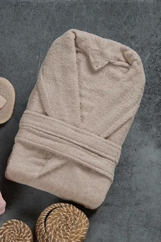 10 Parça Aile Seti Kadın & Erkek Bornoz Takımı | Yumuşak, Emici | Modern Tasarım | Lüks ve Konforlu-Kahverengi - 6