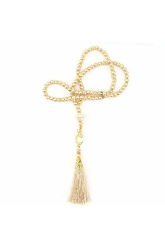 10 Pcs 99 Beads Pearl Rosary for Dowry, Gift, and Trousseau-GOLD - AYHANHOME (1)