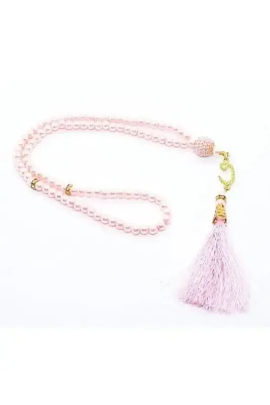 10 Pcs 99 Beads Pearl Rosary for Dowry, Gift, Wedding Bundle - PINK - 2