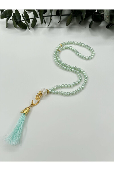 10 pcs Assorted Color Gift Tassel Plastic Pearl 99 Beads Prayer Beads (Mawlid-Sunnah-Hajj-Umrah) - LENATOPTAN (1)