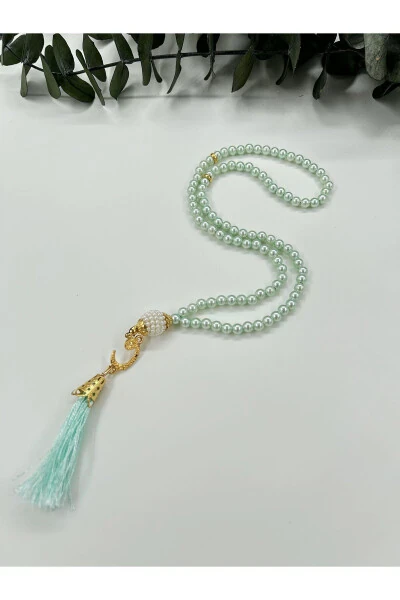 10 pcs Gift Vav Tassel Plastic Pearl Prayer Beads (Mawlid-Sunnah-Hajj-Umrah) - LENAGIFTWORKSHOP