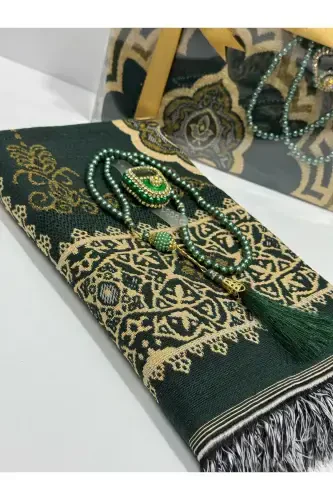 10 Pcs Mixed Color Hajj Gift Umrah Gift Hajj Prayer Rug Set Rosary Zikirmatik-Multi Color - 4