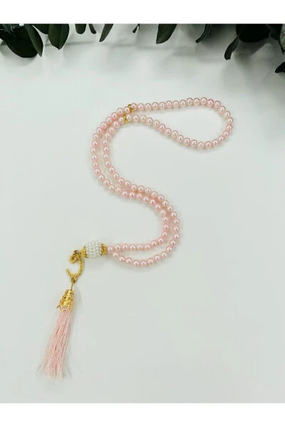 10 Pcs Souvenir Tassel Beaded Plastic Pearl 99'lu Prayer Tesbih - LENAGIFTWORKSHOP