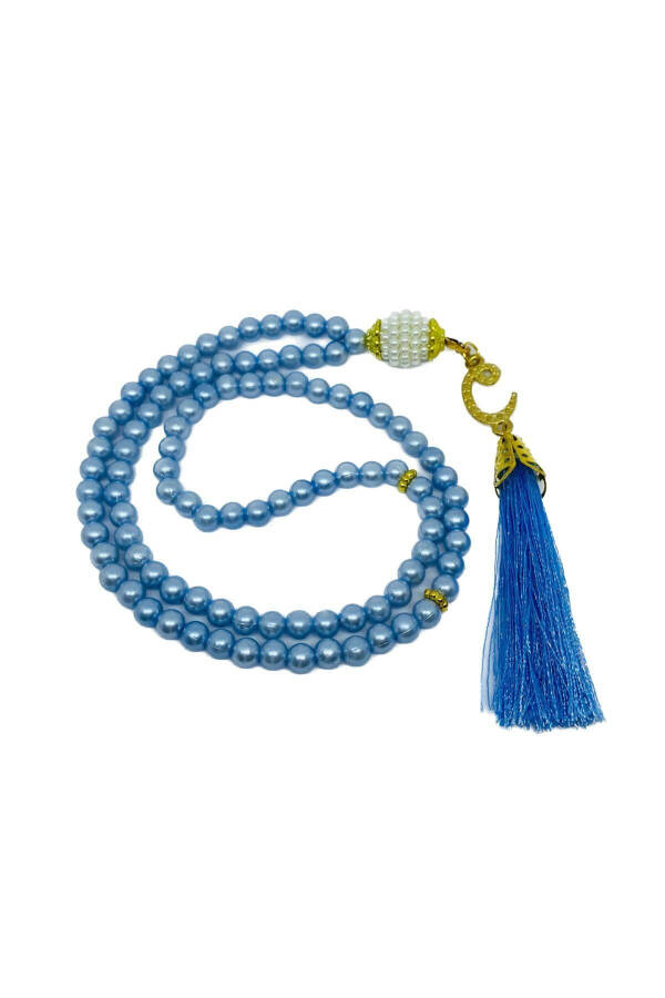 10 pcs Tasbih Beads with Tassel, Plastic Pearl, 99 Beads (Prayer Beads for Mevlit, Sunnat, Hajj, Umrah) - 2