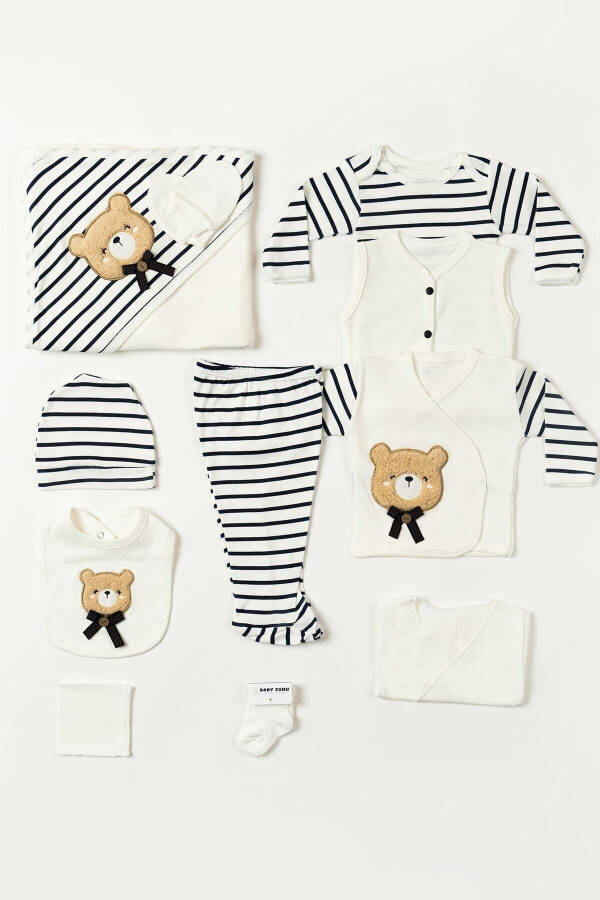 10-Piece Boxed Boy - Newborn Clothes Cotton Bear 11-Piece Hospital Discharge Sets Süzene Nak - 18