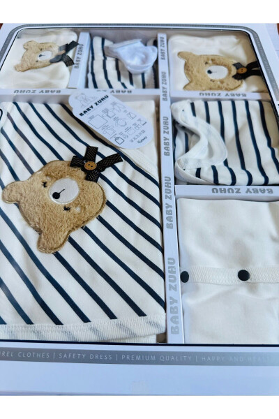 10-Piece Boxed Boy - Newborn Clothes Cotton Bear 11-Piece Hospital Discharge Sets Süzene Nak - 16