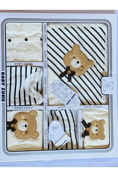 10-Piece Boxed Boy - Newborn Clothes Cotton Bear 11-Piece Hospital Discharge Sets Süzene Nak - 6