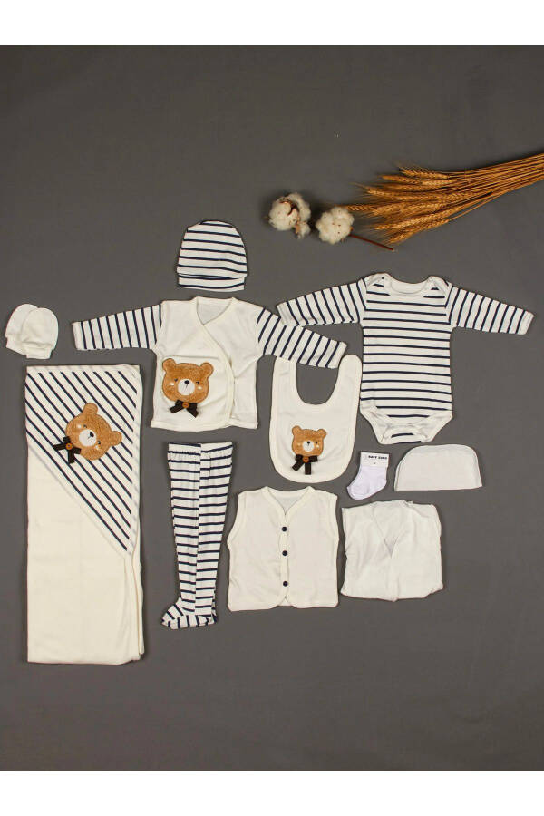 10-Piece Boxed Boy - Newborn Clothes Cotton Bear 11-Piece Hospital Discharge Sets Süzene Nak - 1