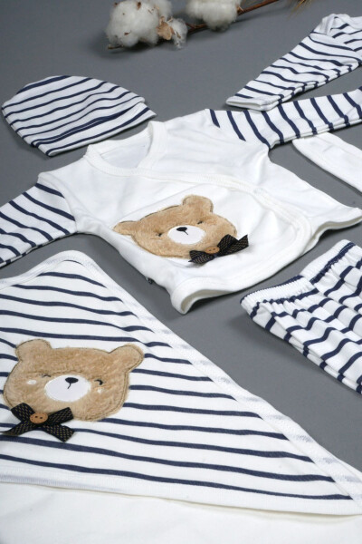 10-Piece Boxed Boy - Newborn Clothes Cotton Bear 11-Piece Hospital Discharge Sets Süzene Nak - 3