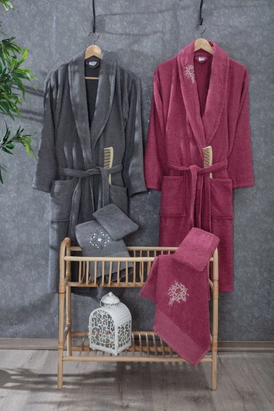 10 Piece Embroidered Bathrobe Set | Bathrobe | Bathrobe Set - LORATEKS