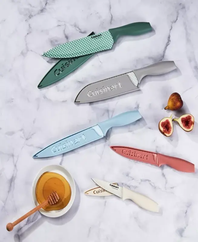 10-Piece Farmhouse Printed Cutlery Set-Multicolor Pastel Print - 8