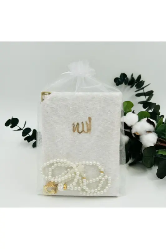 10-piece Gift Set with Tulle Bag, Velvet Yasin Pouch, and Pearl Tasbih (Mawlid-Circumcision-Hajj-Umrah) - 2