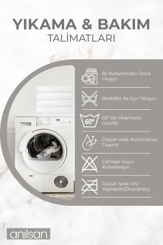 10-Piece Grey Hand Towel - 50x90 Cm, 225 Gr, 100% Cotton, Spa & Hotel Towel, Suitable for Daily Use-Grey - 5