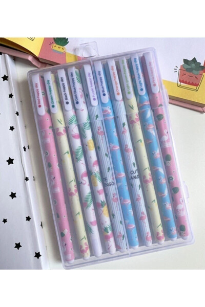 10 Piece Unicorn-flamingo Gel Pen Set - GENEL MARKALAR (1)