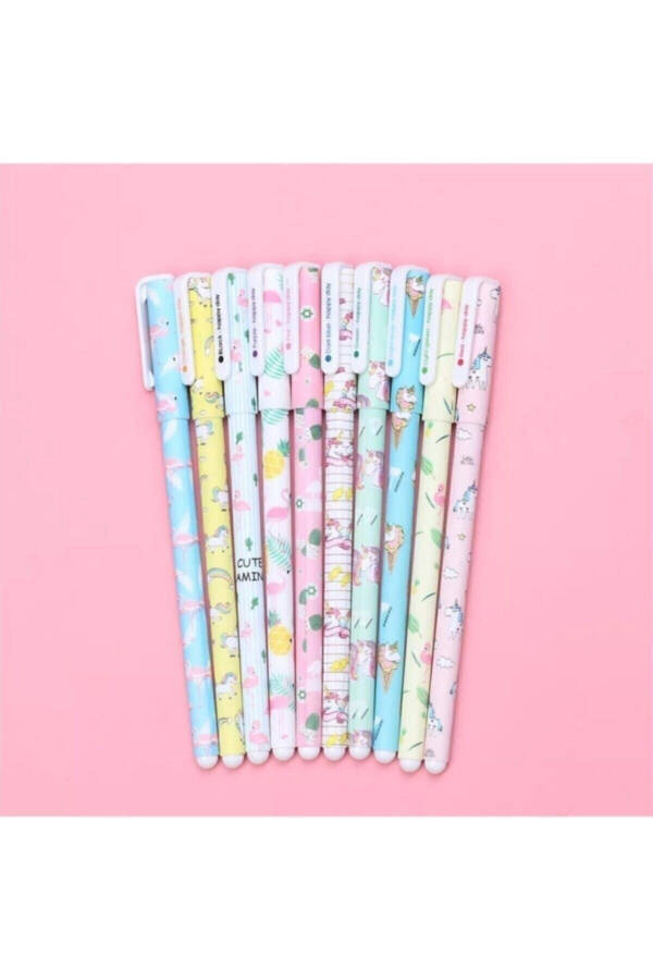 10 Piece Unicorn-flamingo Gel Pen Set - 13