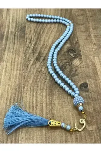 10 Pieces of 99-Bead Pearl Rosaries for Bridal Dowry, Gifts, and Trousseau - BLUE - AYHANHOME (1)