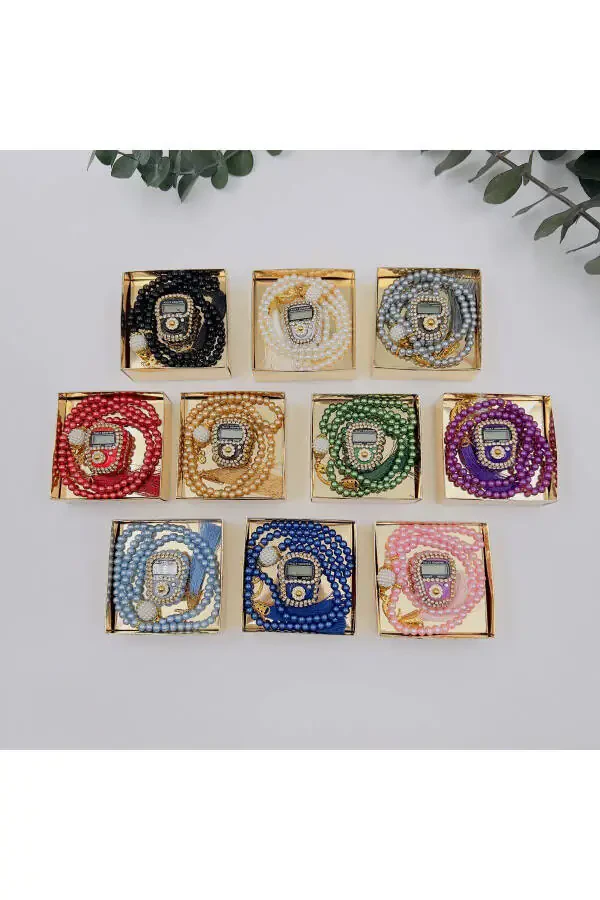 10 Pieces of Gold Boxed Rosary for Dowry Gifts and T - 1