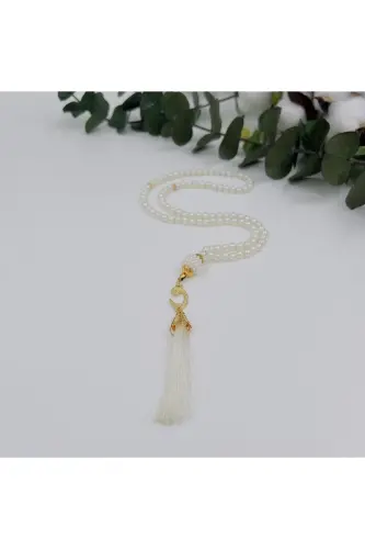 10 Pieces Prayer Beads with Tassels, Plastic Pearl 99 Prayer Beads (Mawlid-Circumcision-Hajj-Umrah) - 2