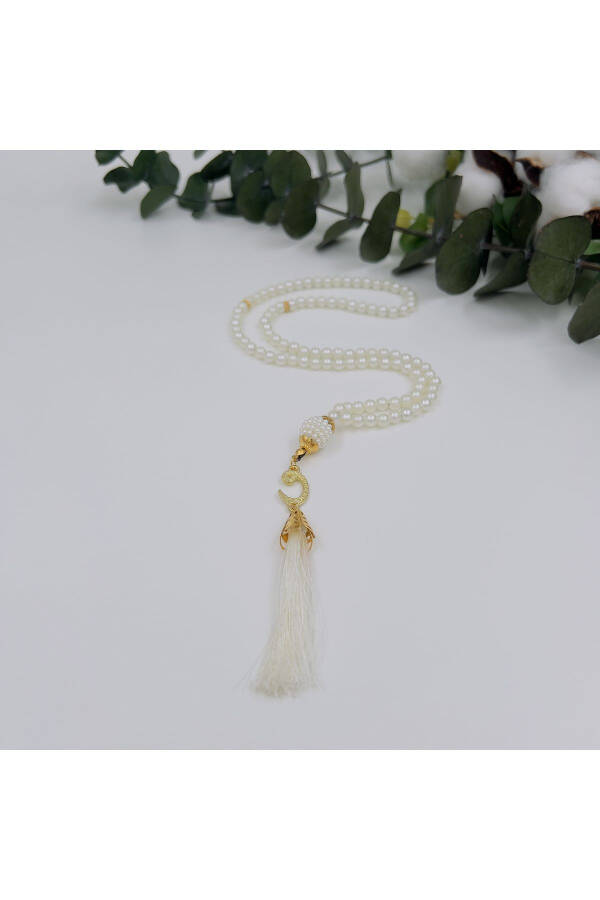 10 Pieces Prayer Beads with Tassels, Plastic Pearl 99 Prayer Beads (Mawlid-Circumcision-Hajj-Umrah) - 2