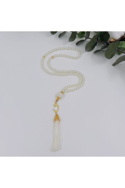 10 Pieces Prayer Beads with Tassels, Plastic Pearl 99 Prayer Beads (Mawlid-Circumcision-Hajj-Umrah) - 5