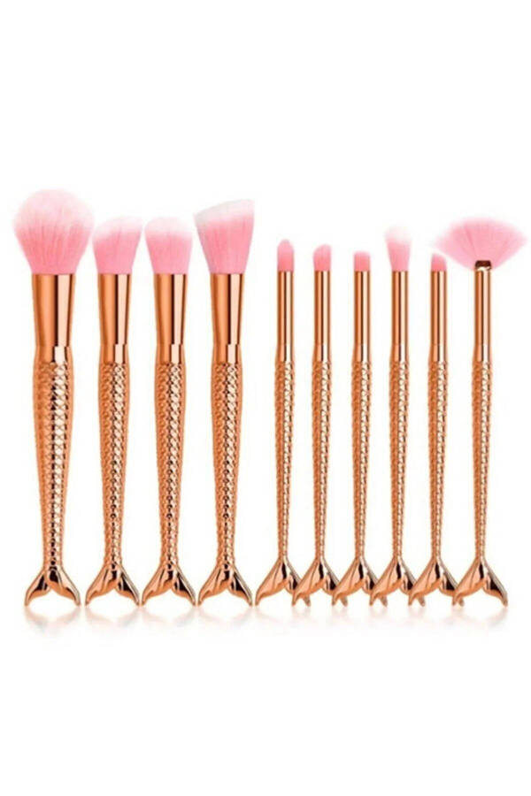 10 Pieces Professional Makeup Fish Brush Set 4 - 3