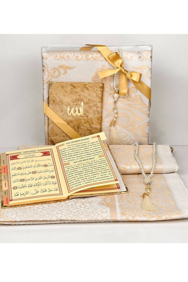 10 Sejadah Sets with Yasin - Hajj and Umrah Gift - Mevlid Gift - 1