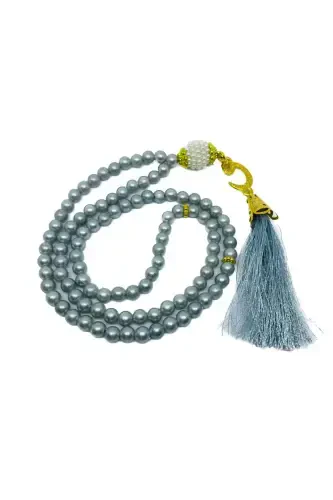 10 ta sovg'ali Vavli kumush püskülli plastik munchoqli 99 talik namoz tasbehi (Mavlid-sunnat-haj-umra) - Kulrang - 1