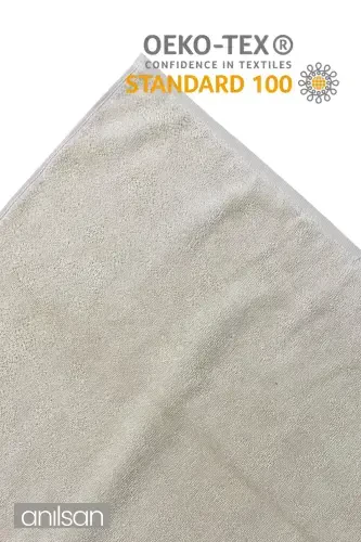 10 talik bej qo'l sochiq - 50x90 sm, 225 gr, 100% paxta, Spa va mehmonxona sochiqi, kundalik foydalanish uchun mos-Bej - 4