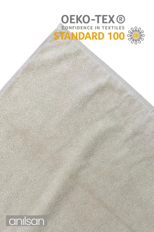 10 talik bej qo'l sochiq - 50x90 sm, 225 gr, 100% paxta, Spa va mehmonxona sochiqi, kundalik foydalanish uchun mos-Bej - 4