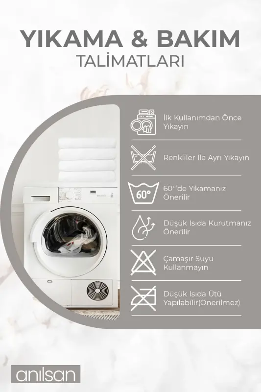 10 White Hand Towels - 50x90 Cm, 225 Gr, 100% Co - 8