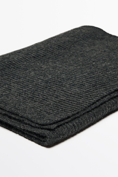 100% cashmere knitted scarf - 2