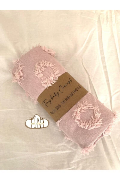 100% Chenille Blanket with Pompoms, Special Design Fabric Baby Swaddle Blanket 100x100 Cm - 4