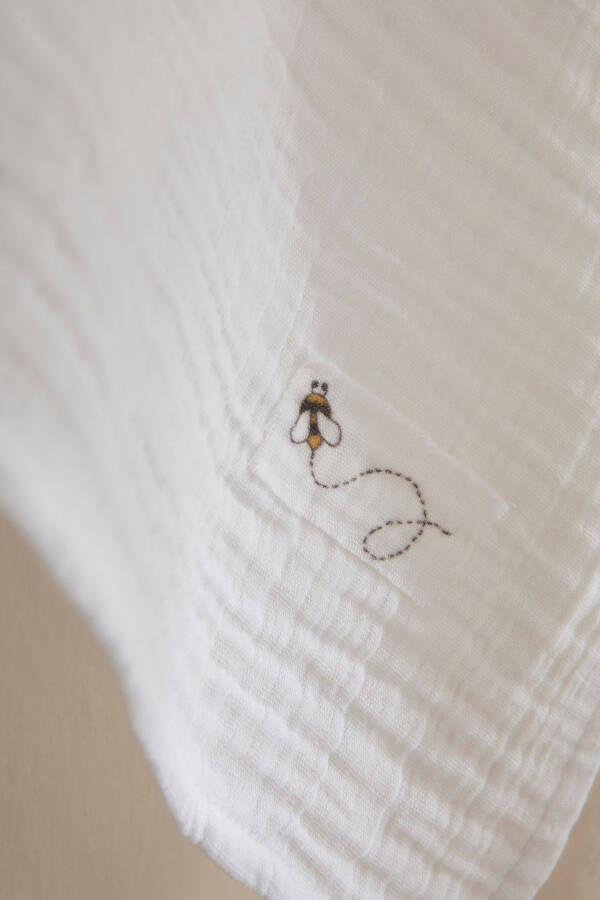 100% Cotton 2-Piece Baby Muslin Set Bathrobe Yellow - 2