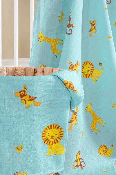 100% Cotton 2-Piece Muslin Baby Swaddle Blanket - Modazone