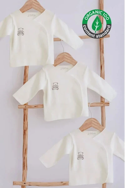 %100 Cotton 3-Piece Newborn Bodysuit - LILABIO
