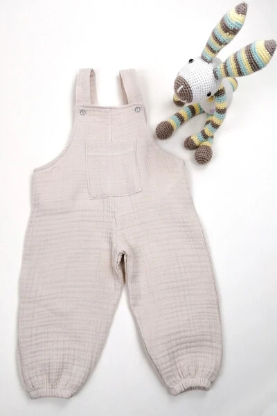 100% Cotton 4 Layer Muslin Baby / Child Jumpsuit Oeko-tex Certified - Modazone