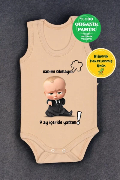 100% Cotton 9 Months Inside Printed Onesie & Bodysuit - BEBETOSPIK
