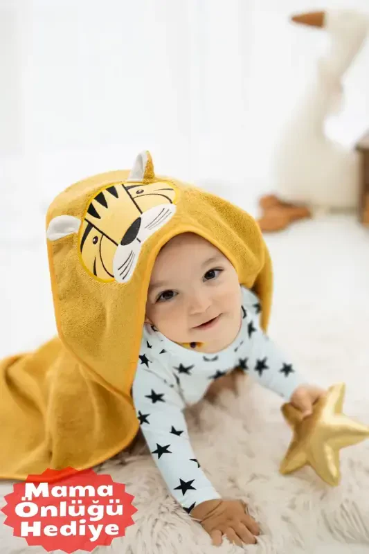100% Cotton Baby Swaddle Towel-TIGER-TIGER - TEKSMODA HER MODA ONDA