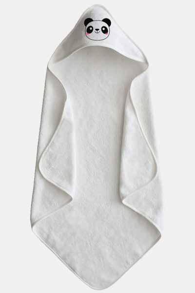 100% Cotton Baby Towel Swaddle - Baby Bath Towel 75x75cm Panda Pattern - 5