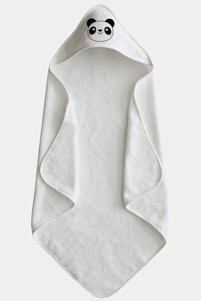 100% Cotton Baby Towel Swaddle - Baby Bath Towel 75x75cm Panda Pattern - 5
