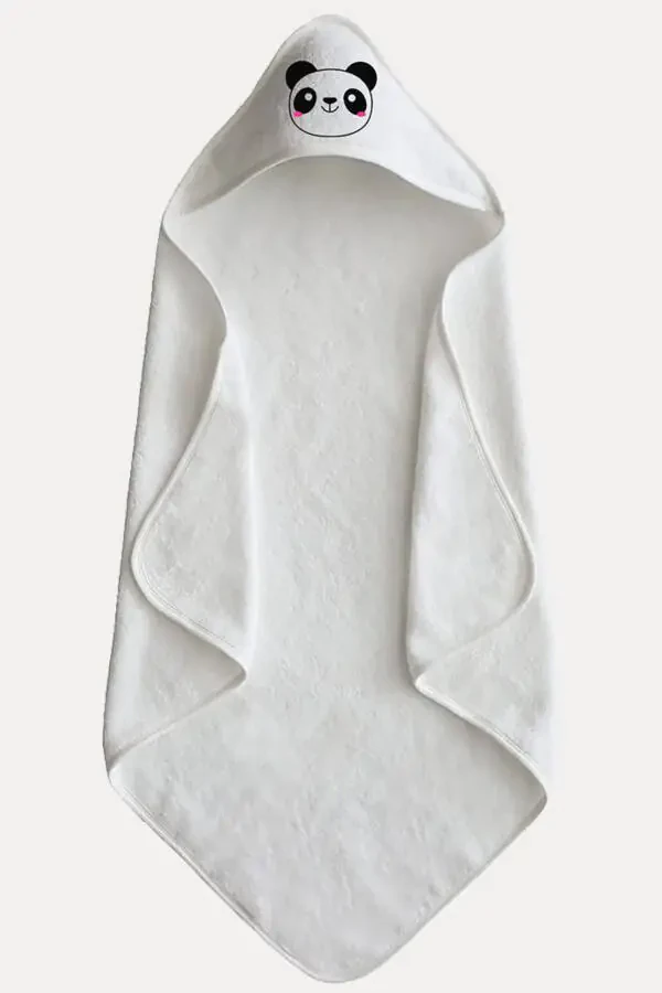 100% Cotton Baby Towel Swaddle - Baby Bath Towel 75x75cm Panda Pattern - 5