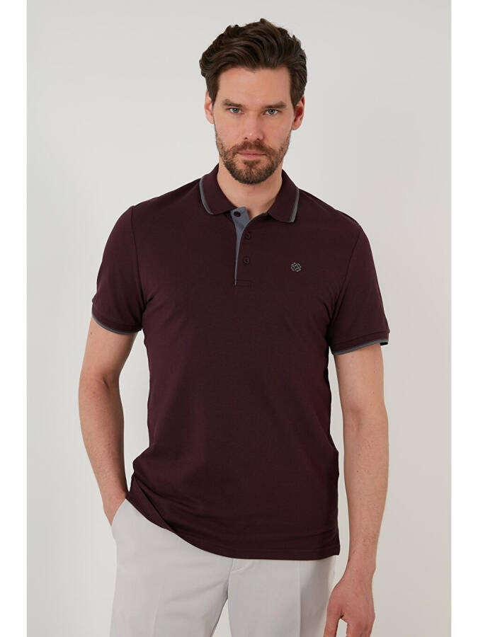 100% Cotton Buttoned Regular Fit Polo Shirt 5902118 - 2