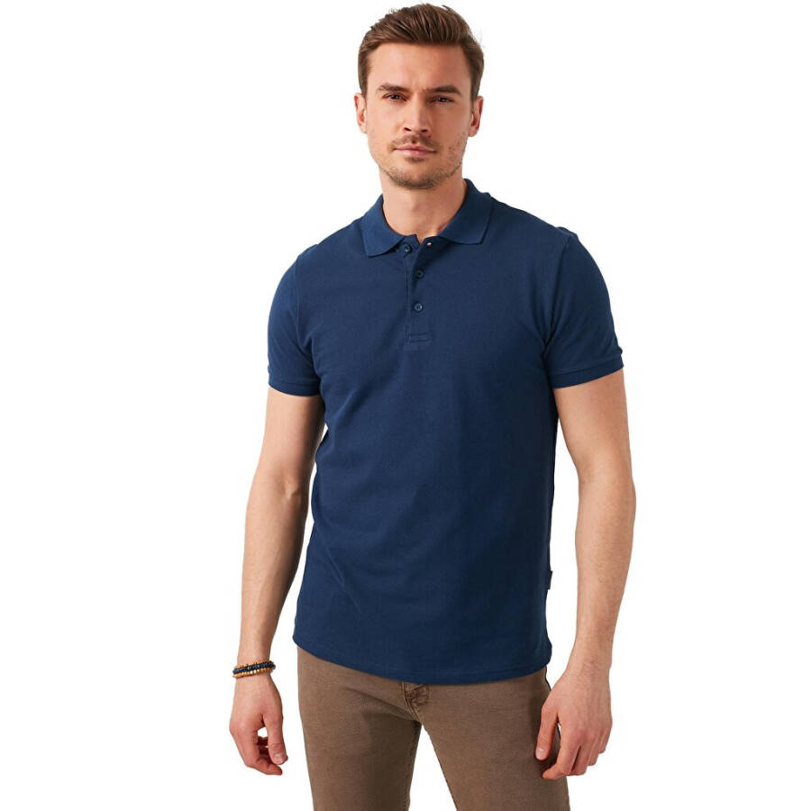 100% Cotton Buttoned Regular Fit Polo T Shirt 5902127 - 18