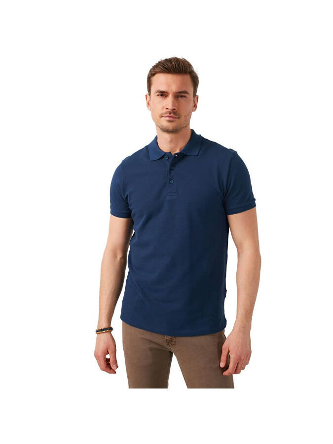 100% Cotton Buttoned Regular Fit Polo T Shirt 5902127 - 12