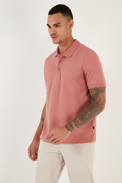 100% Cotton Buttoned Regular Fit Polo T Shirt 5902127 - 14