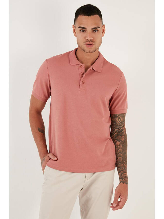 100% Cotton Buttoned Regular Fit Polo T Shirt 5902127 - 11