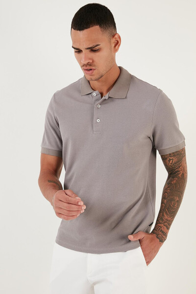 100% Cotton Buttoned Regular Fit Polo T Shirt 5902127 - 15